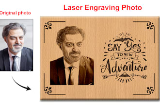 prepare images for laser engraving and laser cutting