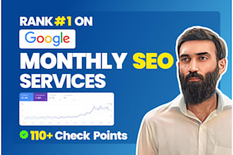 complete monthly SEO services for google top ranking