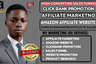 create affiliate marketing clickbank amazon website