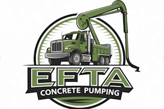 design outstanding concrete logo with express delivery