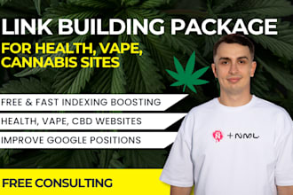 provide all in one white hat link building service for the vape, cbd niche