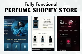design thriving perfume shopify store fragrance store deodorants shopify store