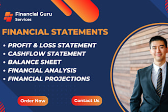 do financial analysis, financial statements, profit and loss, cashflow statement