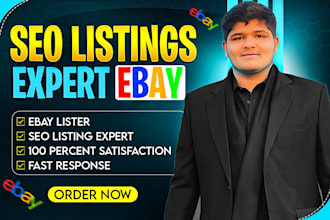 do ebay listing, ebay product listing, ebay SEO listing, ebay lister