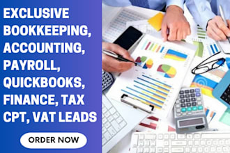 generate bookkeeping accounting tax payroll quickbooks finance cpa vat leads