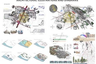 make architectural illustrations and presentations for student projects