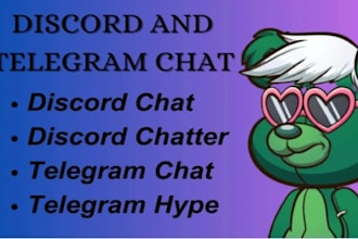 do discord chat telegram chat x marketing discord chatters telegram moderator