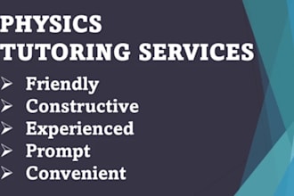 tutor physics, chemistry and biology online
