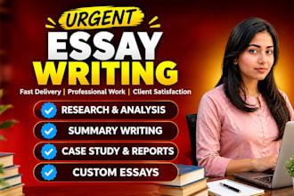 do urgent essay writing as an essay writer expert