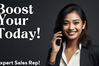 be your professional sales rep for lead generation closing deals