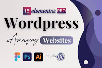design, customize, and fix wordpress website using elementor pro