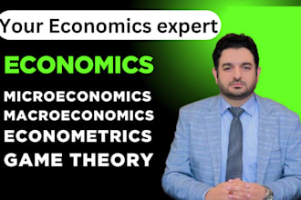 help in economics, microeconomics, macroeconomics, game theory and econometrics