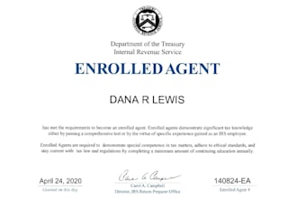 provide tax representation and preparation services