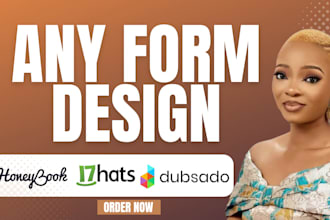 design honeybook dubsado form file setup for event planner CRM site integration