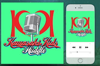 design a professional podcast cover art and podcast logo