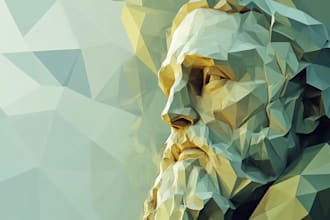 do technological wire frame low poly vector mesh
