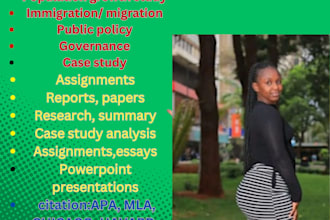 write on immigration, assigned population public policy, governance, case study