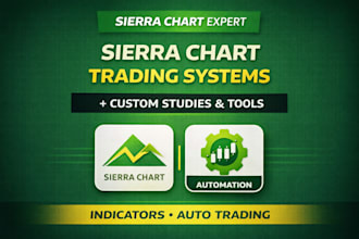 create custom sierrachart study or trading strategy acsil, sierrachart indicator