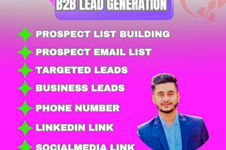 do b2b lead generation prospect list building any industry