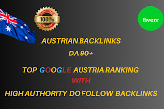 build premium austrian da90 SEO dofollow backlinks
