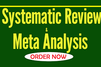 conduct a  comprehensive systematic review and meta analysis