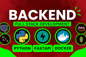 build backend apis in python fastapi postgresql  docker