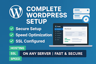 wordpress or web app server setup and maintenance services