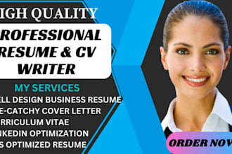be CV maker, create executive resume and winning cv editing