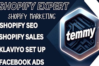 boost shopify sales klaviyo email marketing shopify SEO facebook ads manager