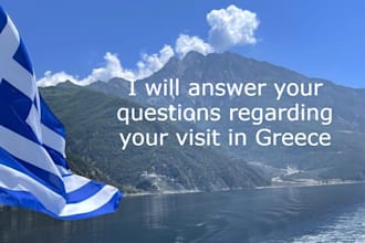 answer your questions regarding your visit in greece