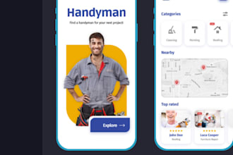 develop handyman app, home service app, cleaning app, laundry app