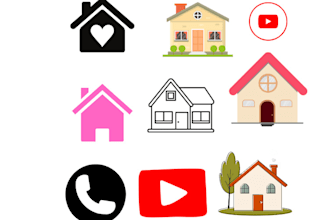 design attractive name logo and favicon for your website or brand