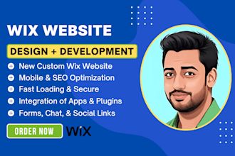 design, redesign, build wix website or create wix website