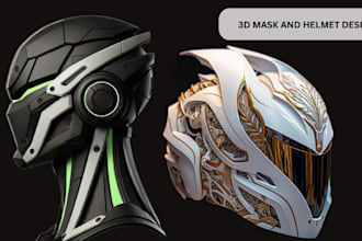model wearable 3d mask for cosplay and for 3d printing