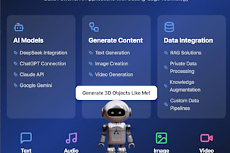 develop ai integrated web or mobile app with ai augmentation
