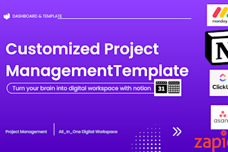 be your project manager in notion, asana monday crm n8n automation notion expert
