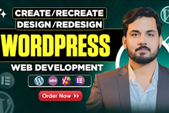 create wordpress marketing, corporate, plumbing, roofing, construction website