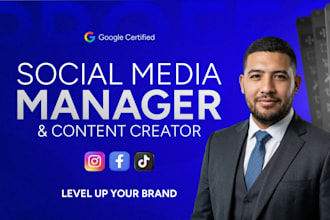 be your social media manager and creative content designer