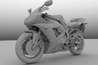 sculpt 3d motorcycle for 3d printing,14k resin bike model,rc car design,texture