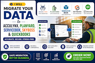 do migrate data to acculynx planyard servicebox skyboss and quickbooks