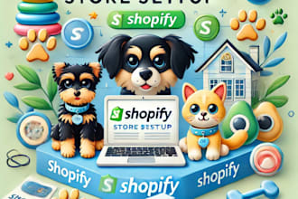 create a custom pet logo for your shopify pet store, design your shopify pet web