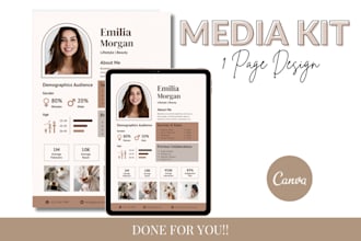 design an aesthetic media kit