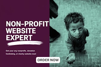 make donation website, charity website, fundraising website, nonprofit website