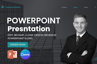 edit design redesign clone any powerpoint presentation investor pitch deck
