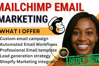 setup mailchimp email automation design, mailchimp newsletter campaign template