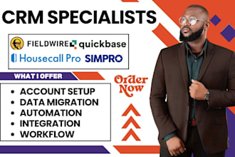 quickbase fieldwire housecall pro simpro crm constuction management integration