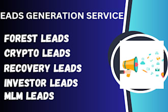 provide targeted forest industry leads,crypto lead for your business growth