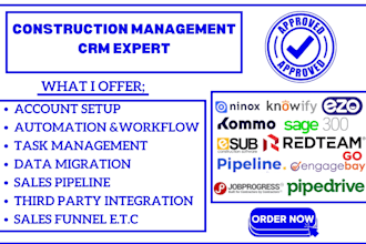 do engagebay ninox kommo pipeline crm redteam pipedrive constuction management