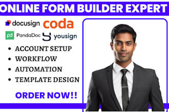 do docusign pandadoc coda yousign parseur formstack document zapier automation