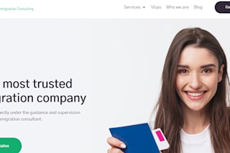 build professional immigration website visa consultation website